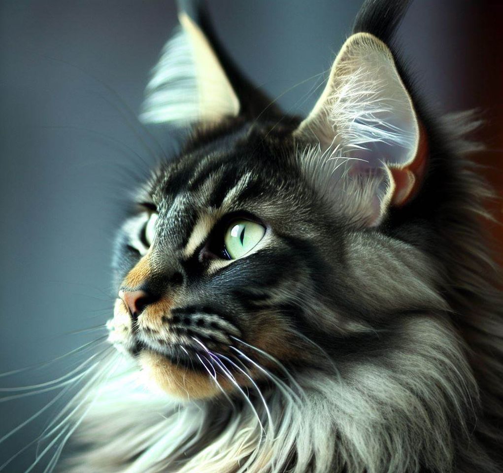 portrait maine coon