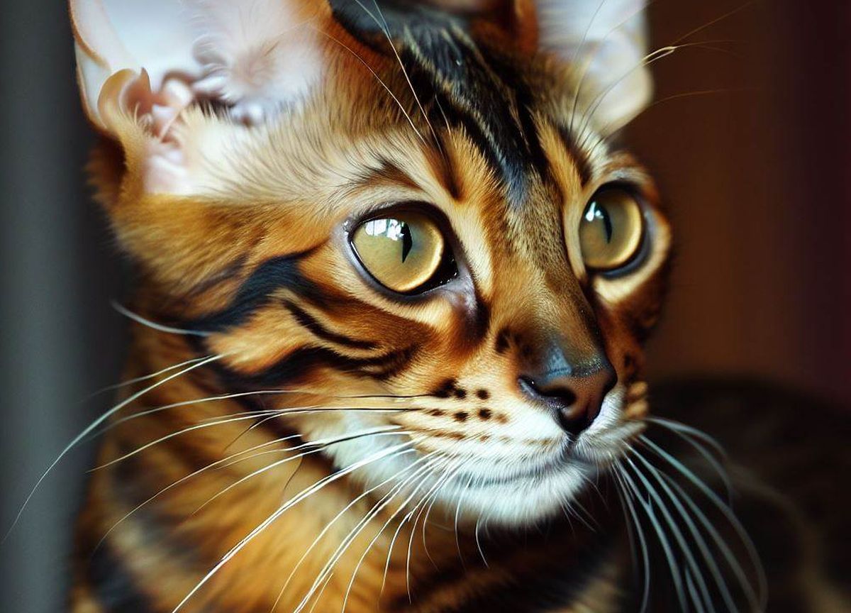 chat Toyger portrait