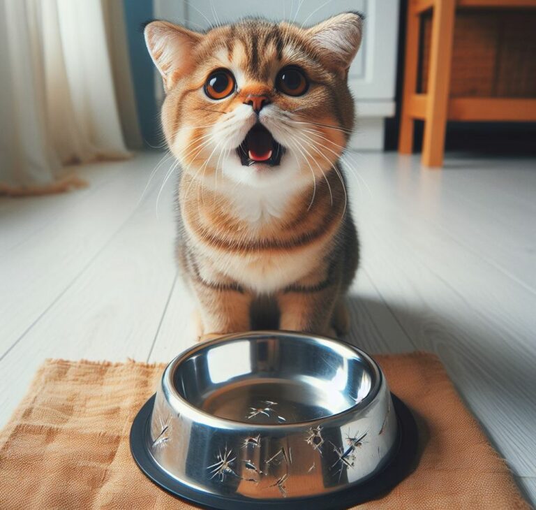Comportement félin Pourquoi votre chat grattetil autour de sa gamelle ? Découvrez les