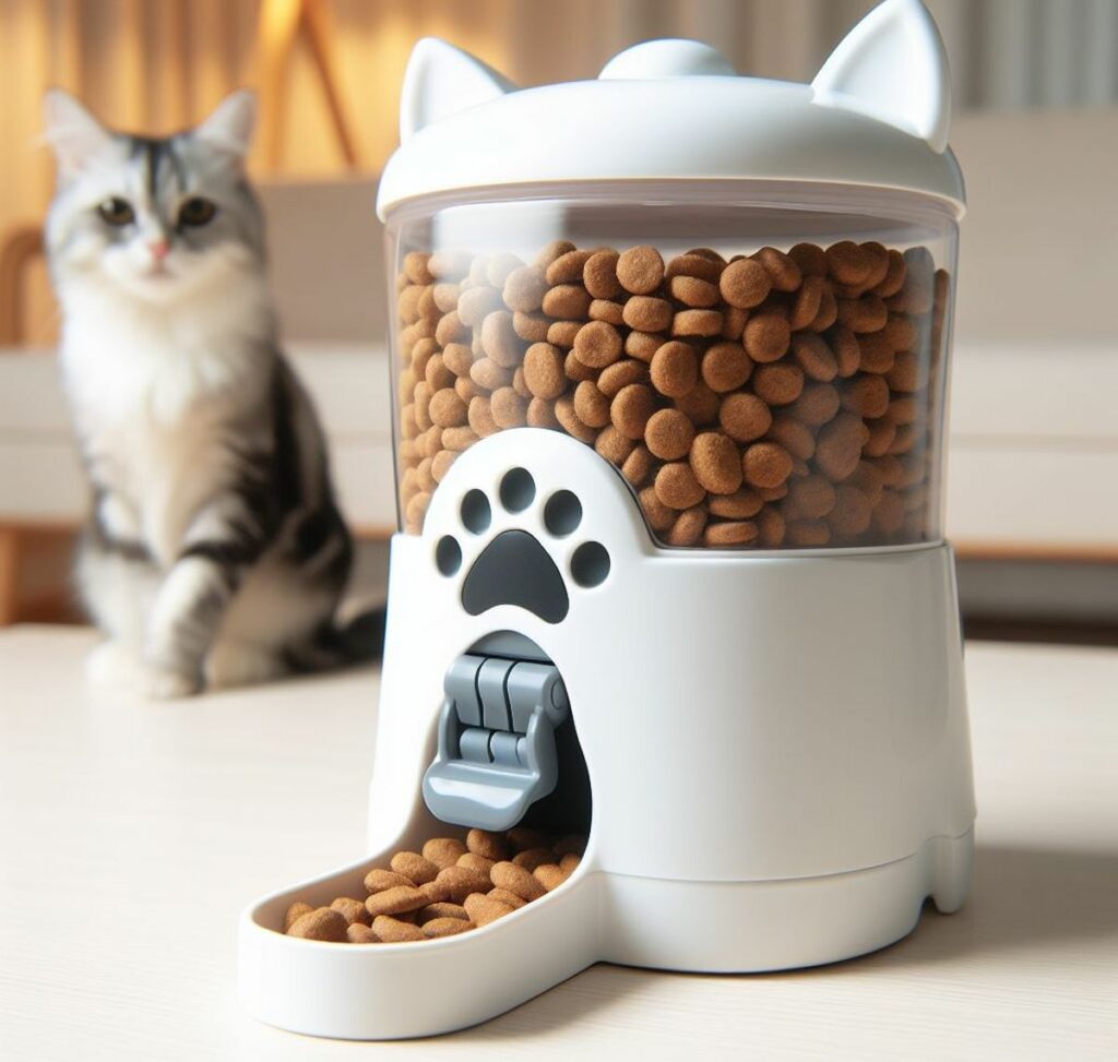 distributeur croquette chat