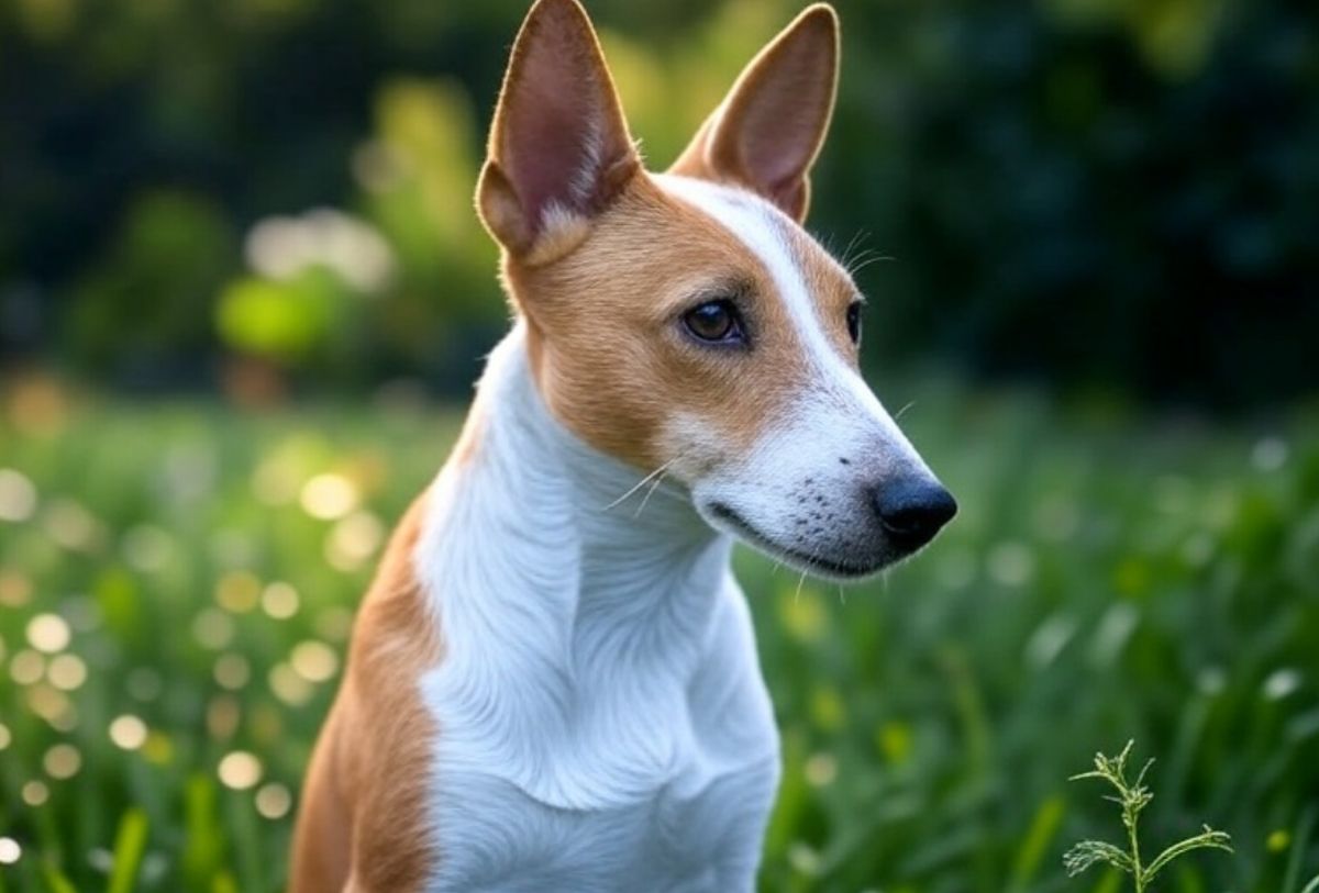 chien de race fox terrier à poil lisse