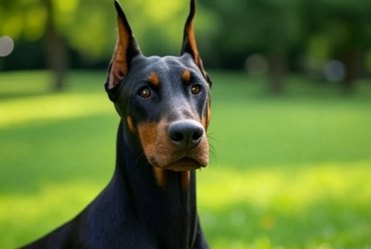 race Doberman