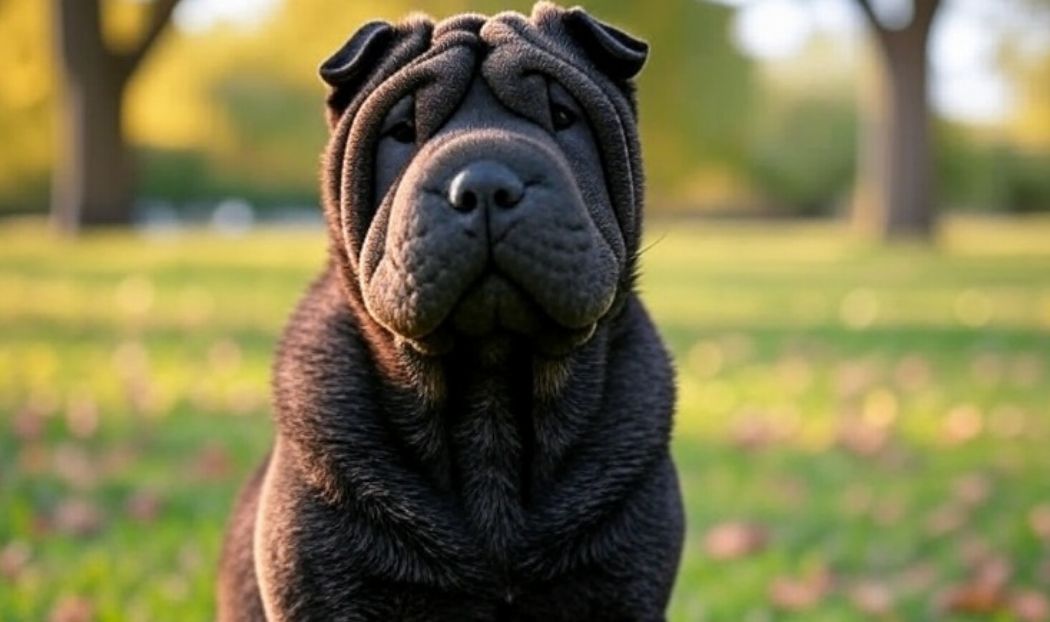 Chien de la race Sharpei