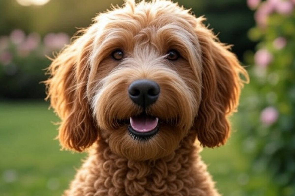 Chien de la race Labradoodle