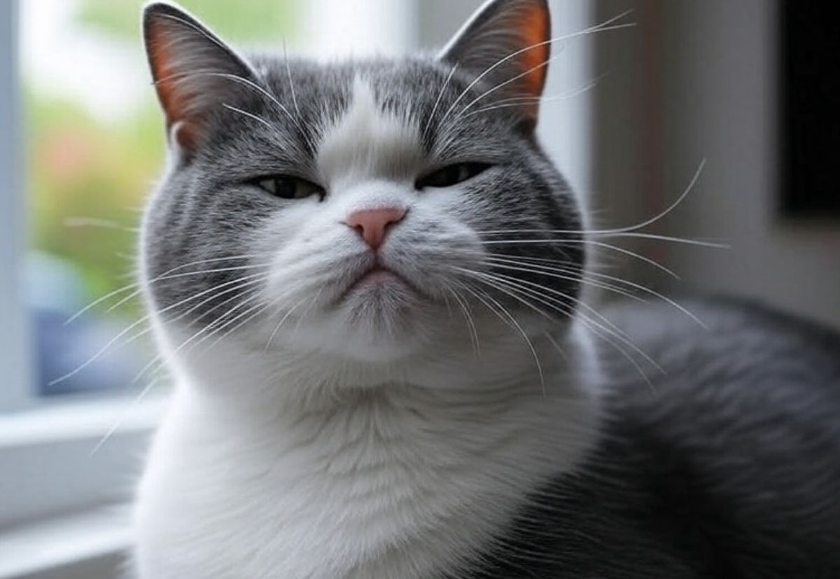 chat qui boude
