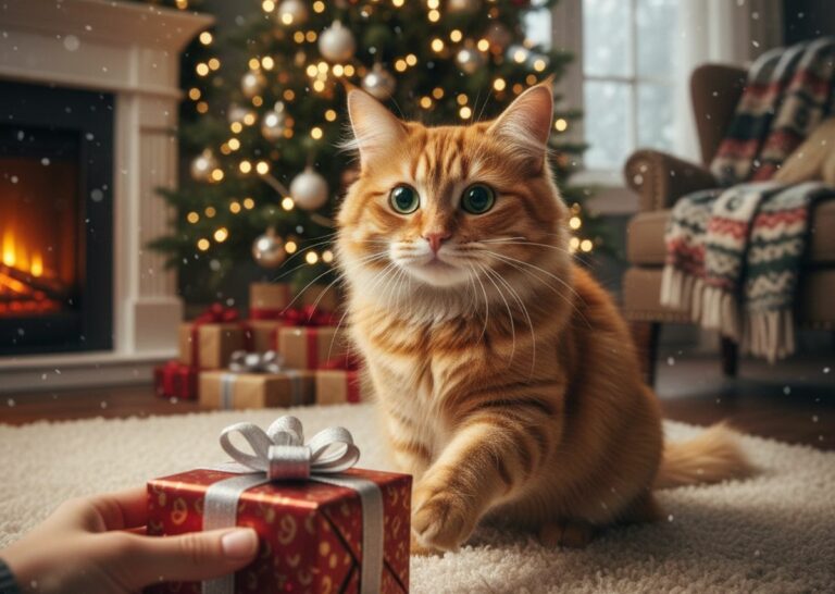 5 idées cadeaux pour son chat à Noël sélection festive et irrésistible