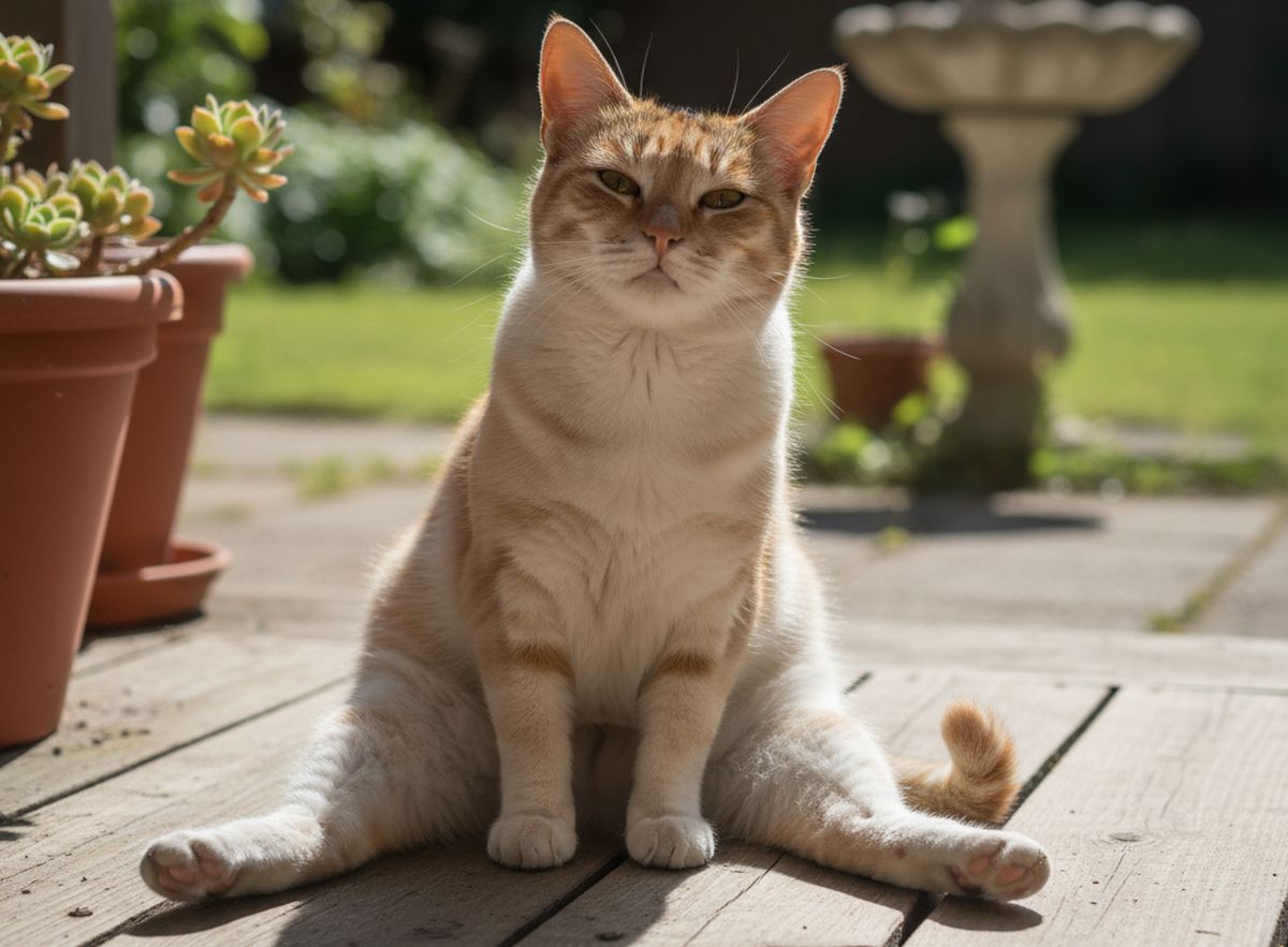 Pourquoi mon chat traîne son derrière par terre