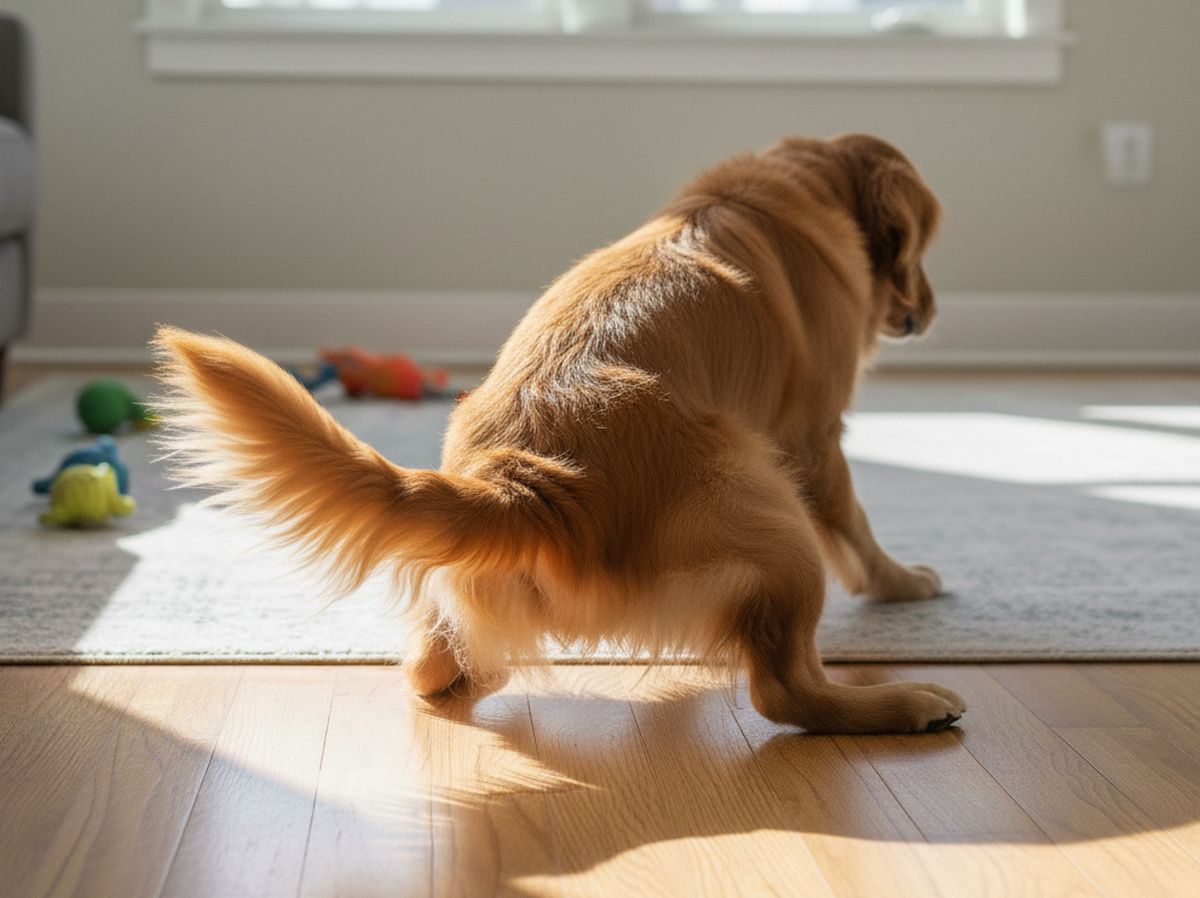 Pourquoi mon chien traîne son derrière sur le sol