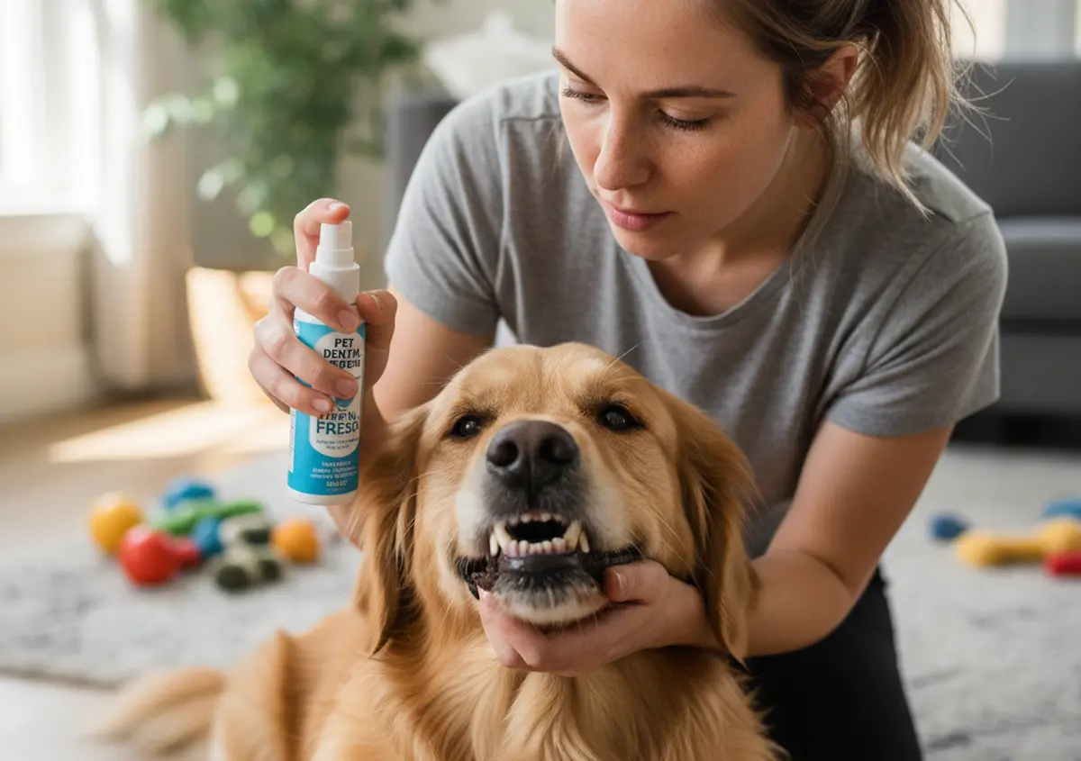 Spray dentifrice pour chien : la solution simple pour une haleine fraîche et des dents saines