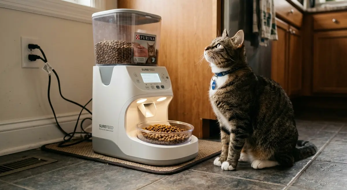 Meilleur distributeur automatique de croquettes pour chat
