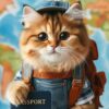 chat avec un passeport